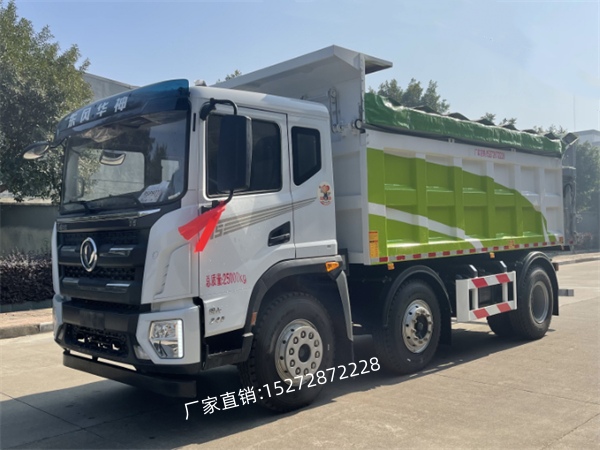 东风小三轴自卸式垃圾车