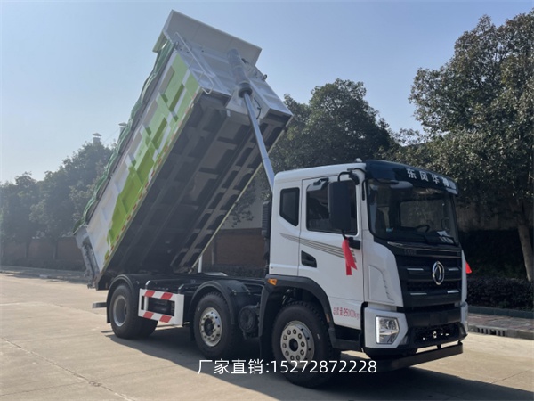 东风小三轴自卸式垃圾车